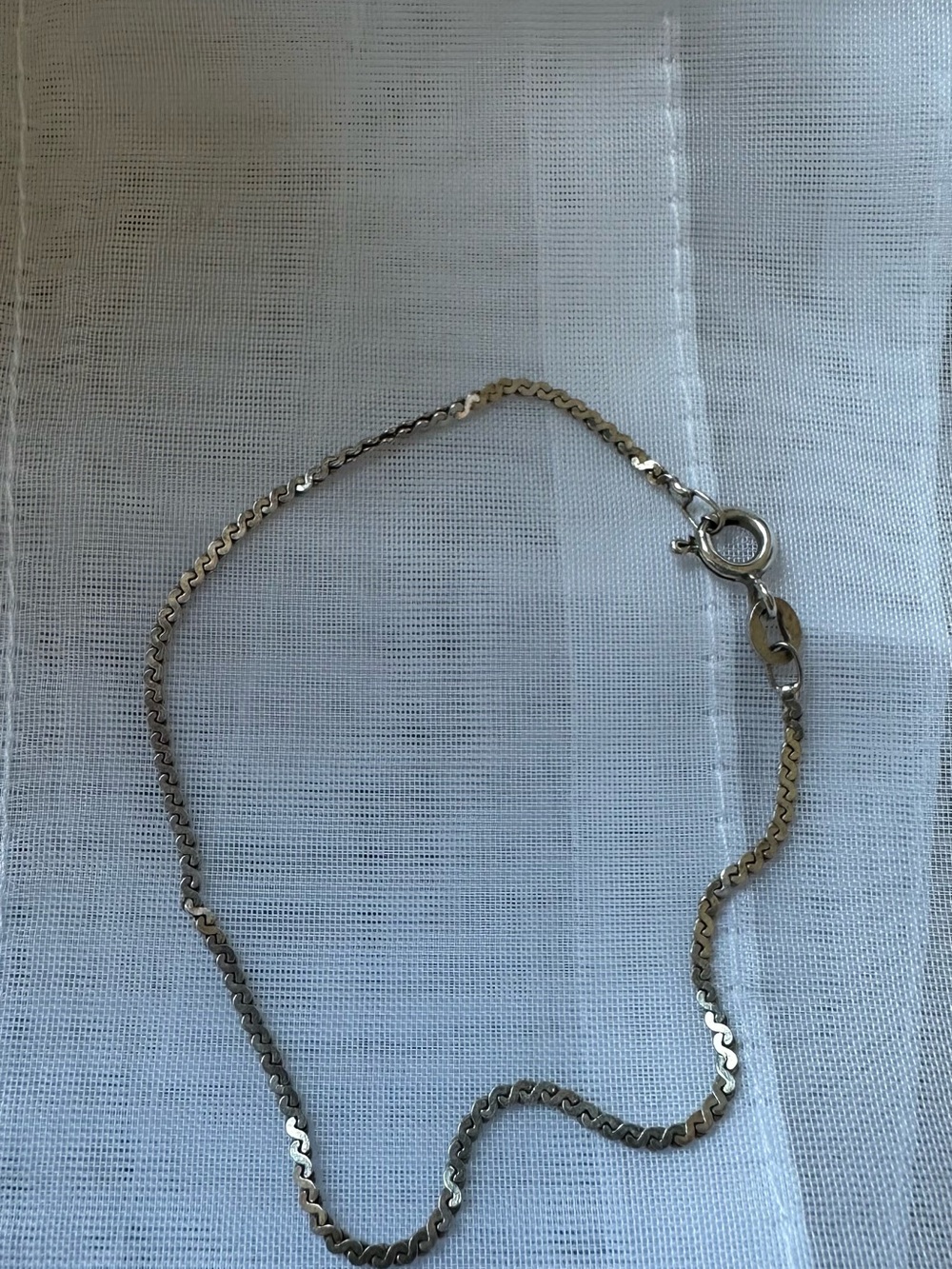 Sterling Silver Women’s Figaro bracelet